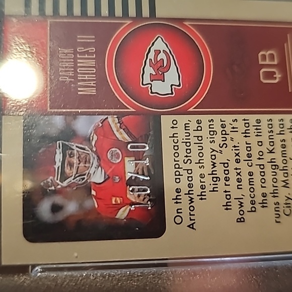 Patrick Mahomes rare mini yellow diamond - Picture 4 of 8